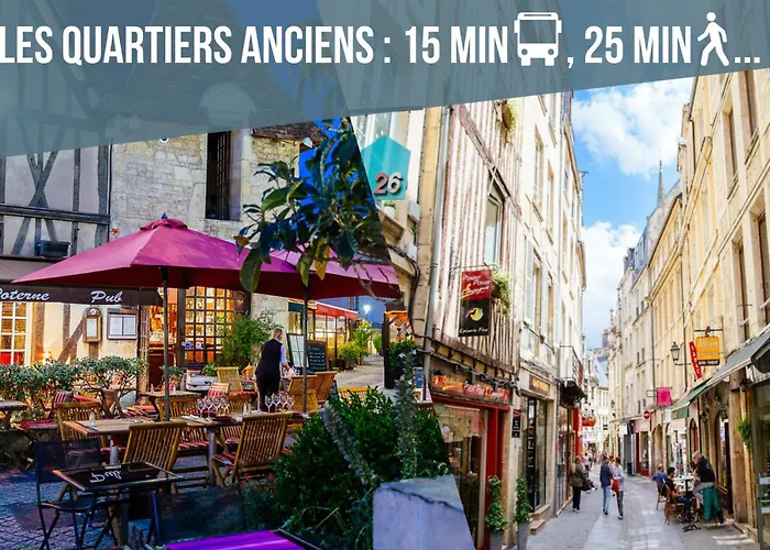 Belle Vaucelles • Rénové Et Design • Parking, Wifi Caen